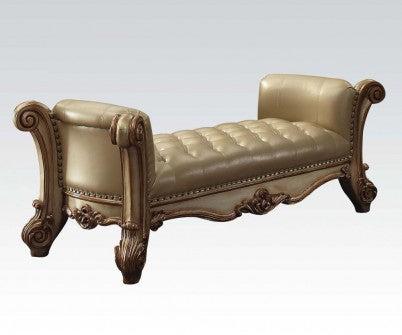 Acme Vendome Upholstered Bench in Gold Patina 96484 - FAMSA Furniture (TX)