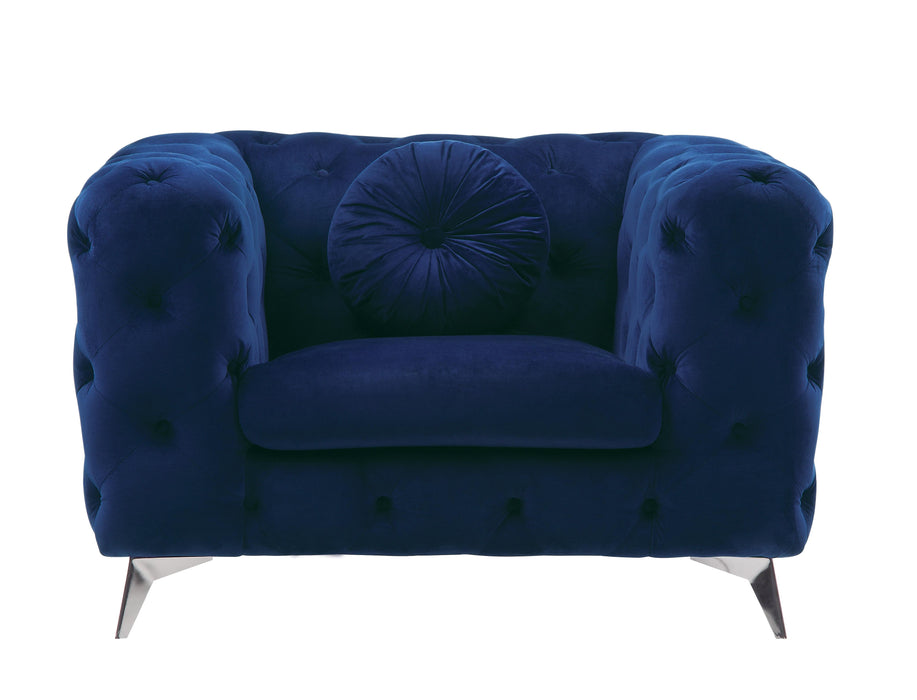 Atronia Blue Fabric Chair - FAMSA Furniture (TX)