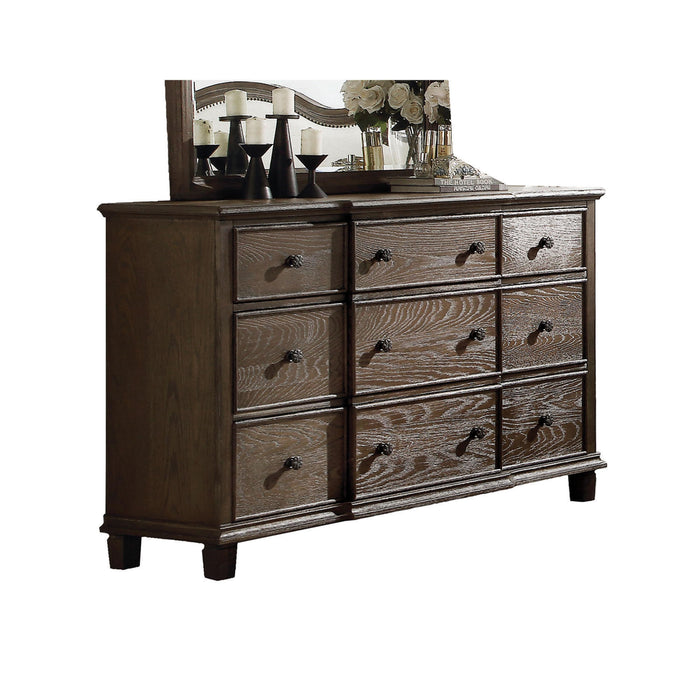 Baudouin Weathered Oak Dresser - FAMSA Furniture (TX)