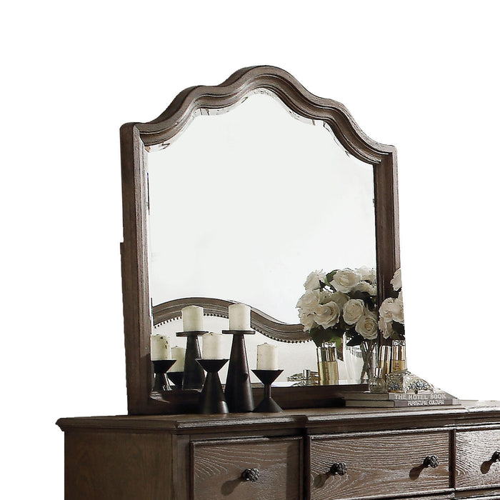 Baudouin Weathered Oak Mirror - FAMSA Furniture (TX)
