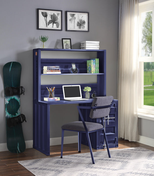 Cargo Blue Desk & Hutch - FAMSA Furniture (TX)