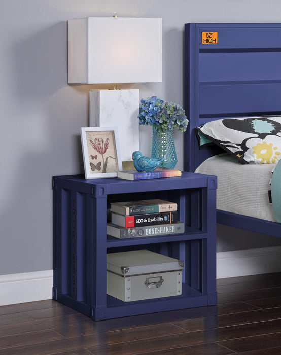 Cargo Blue Nightstand (USB) - FAMSA Furniture (TX)