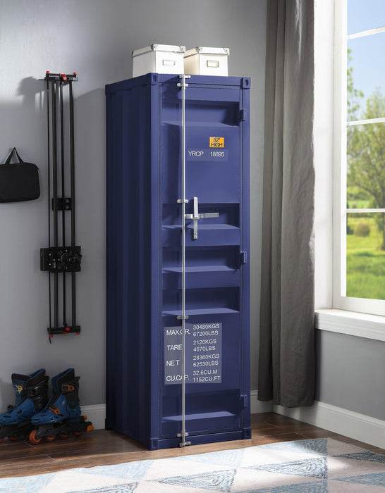 Cargo Blue Wardrobe (Single Door) - FAMSA Furniture (TX)