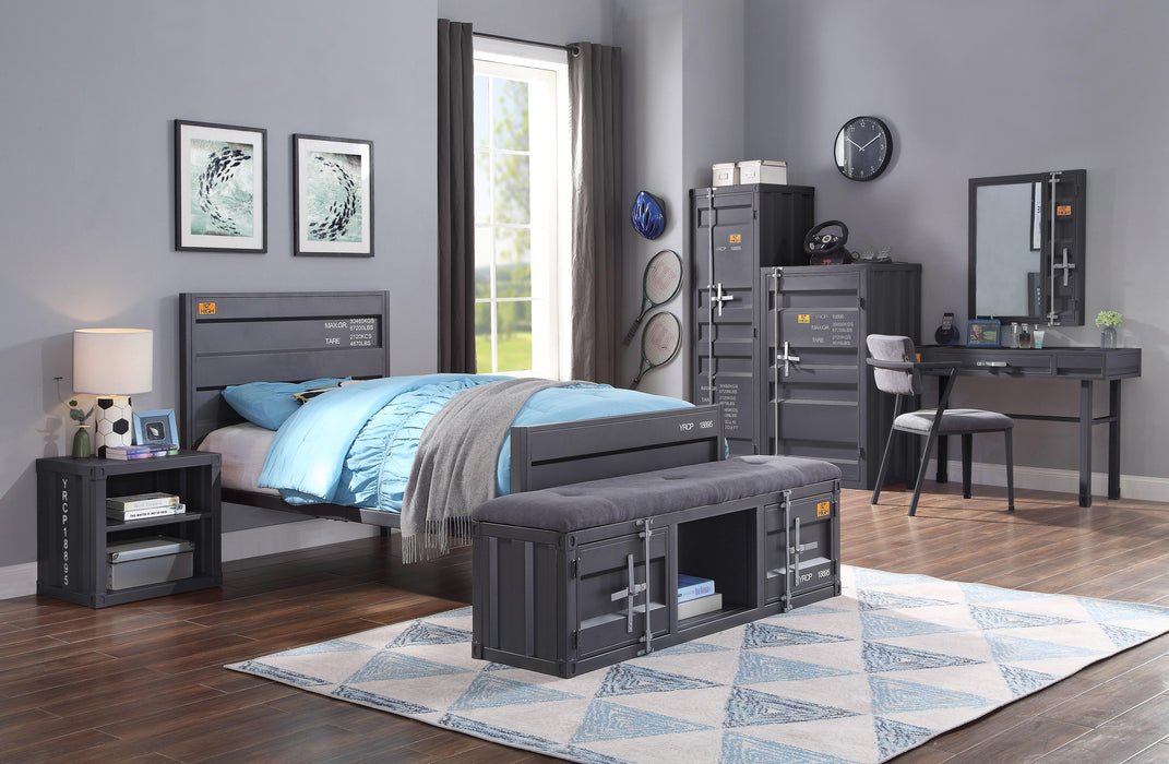 Cargo Gunmetal Twin Bed - FAMSA Furniture (TX)