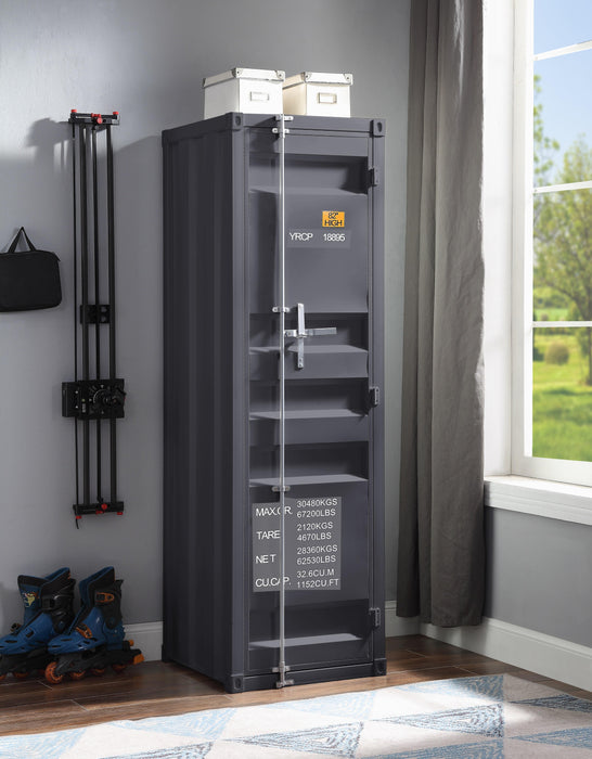 Cargo Gunmetal Wardrobe (Single Door) - FAMSA Furniture (TX)