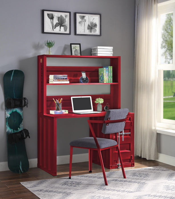 Cargo Red Desk & Hutch - FAMSA Furniture (TX)
