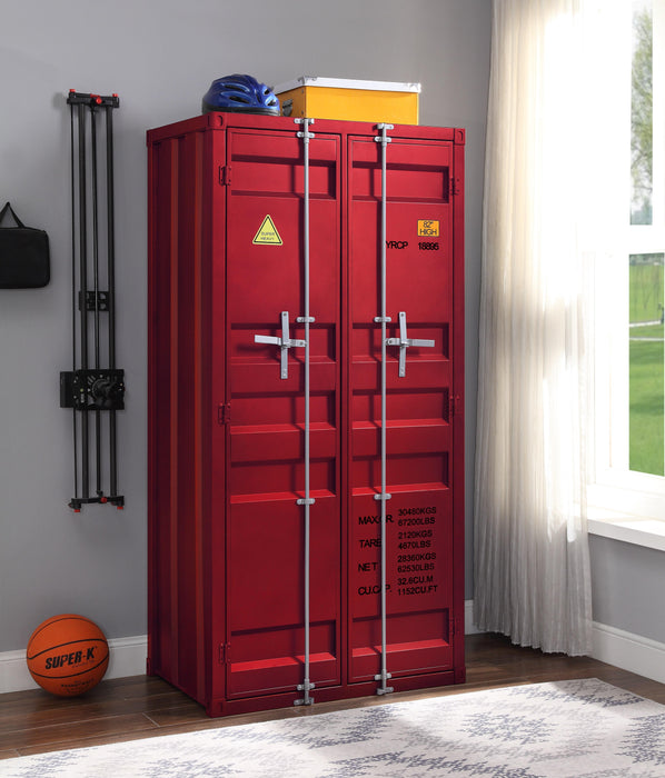 Cargo Red Wardrobe (Double Door) - FAMSA Furniture (TX)