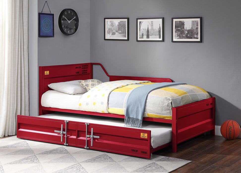 Cargo Red Daybed & Trundle (Twin Size) - FAMSA Furniture (TX)