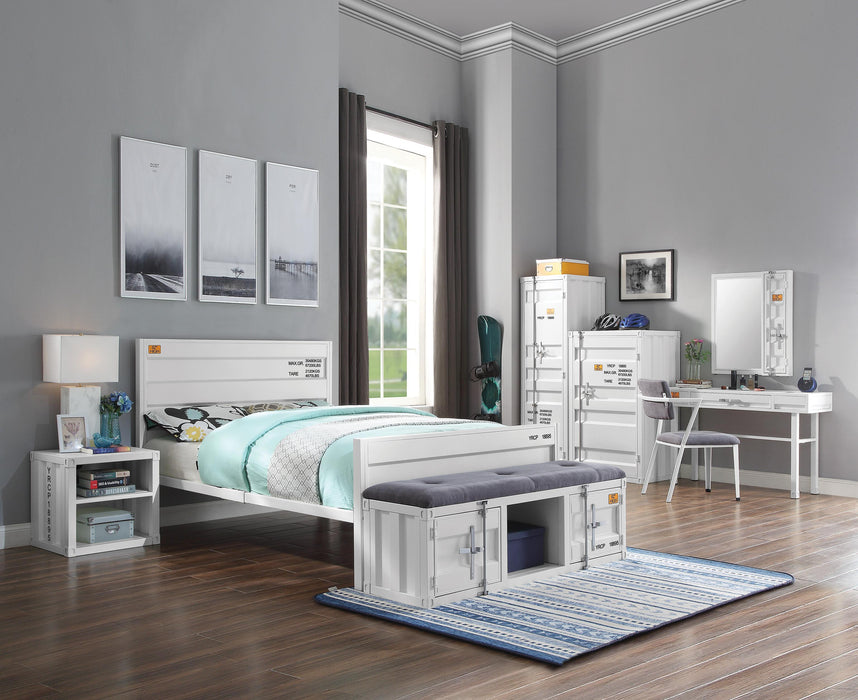 Cargo White Full Bed - FAMSA Furniture (TX)