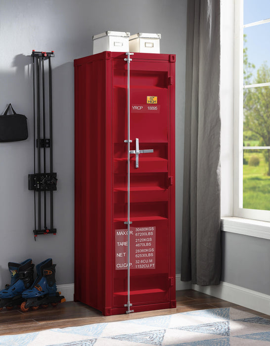 Cargo Red Wardrobe (Single Door) - FAMSA Furniture (TX)