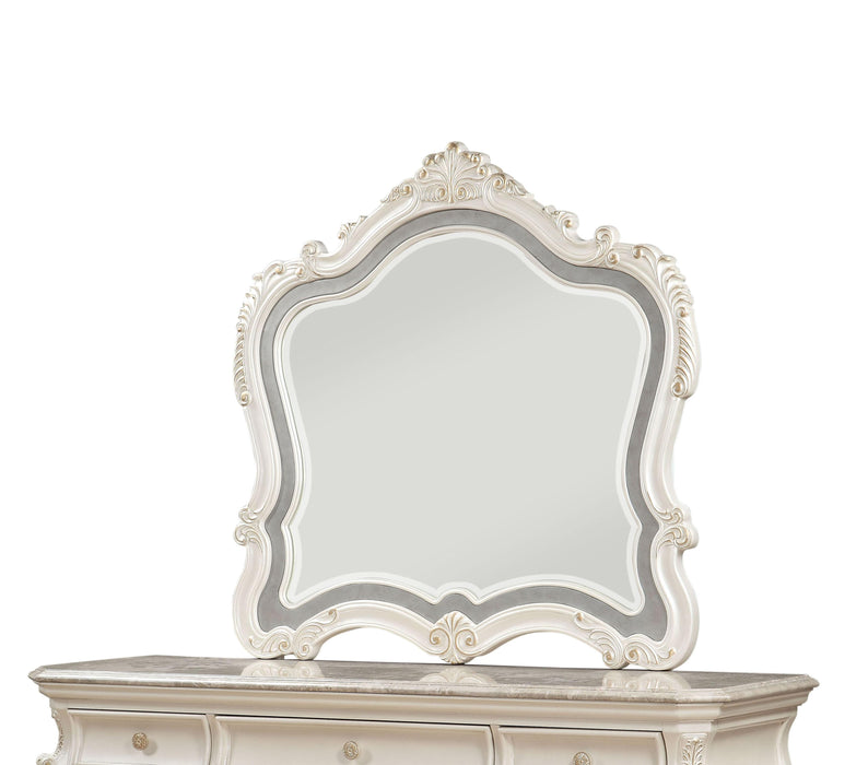 Chantelle Pearl White Mirror - FAMSA Furniture (TX)