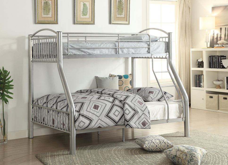 Cayelynn Silver Bunk Bed (Twin/Full) - FAMSA Furniture (TX)