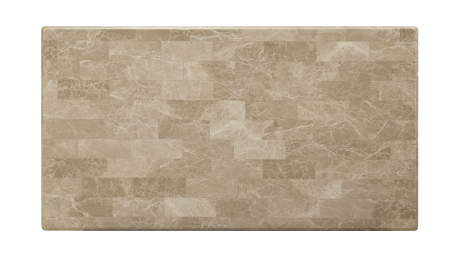 Daesha Marble & Antique Gold Coffee Table - FAMSA Furniture (TX)
