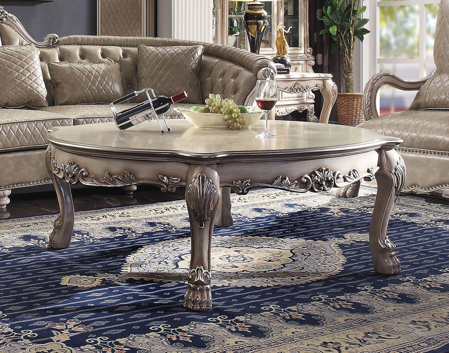 Dresden Vintage Bone White Coffee Table - FAMSA Furniture (TX)