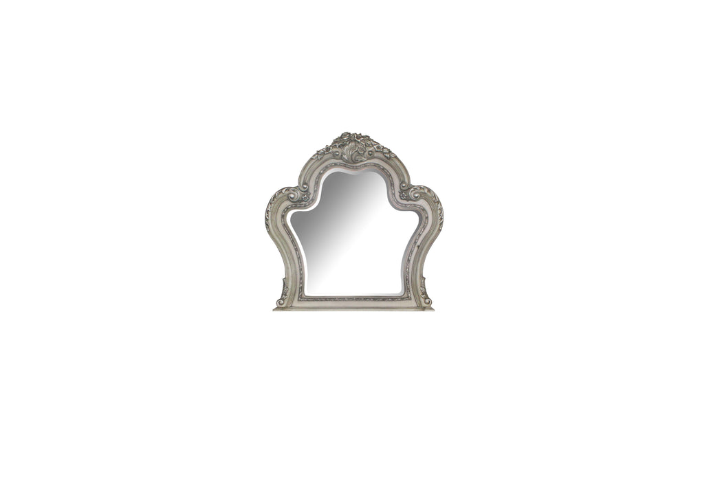 Dresden Vintage Bone White Mirror - FAMSA Furniture (TX)
