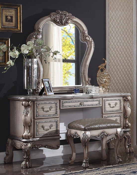 Dresden Vintage Bone White Vanity Desk - FAMSA Furniture (TX)