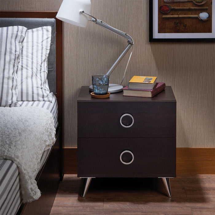 Elms Espresso Accent Table - FAMSA Furniture (TX)
