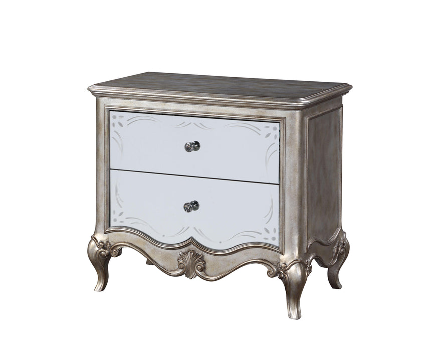 Esteban Antique Champagne Nightstand (2 Drw) - FAMSA Furniture (TX)