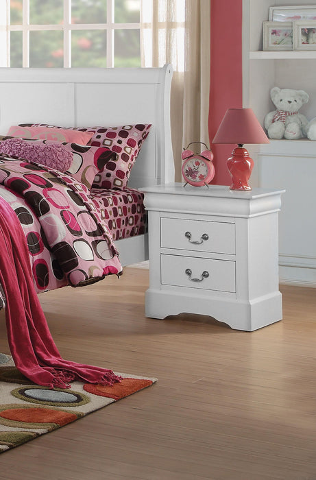 Louis Philippe III White Nightstand - FAMSA Furniture (TX)