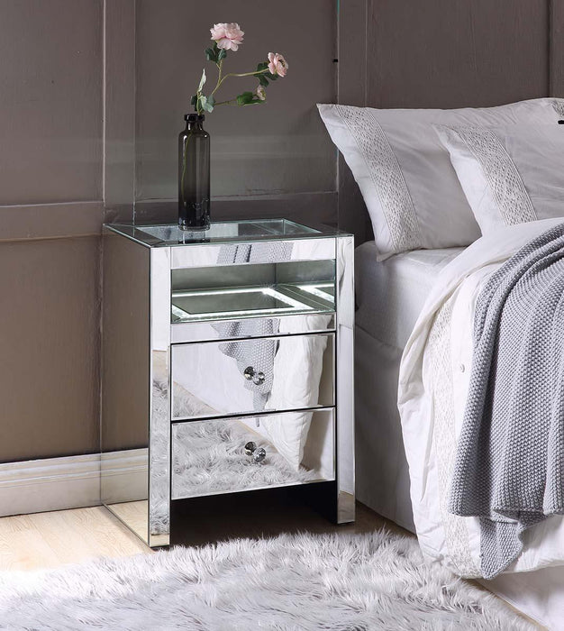 Malish Mirrored Accent Table (LED) - FAMSA Furniture (TX)