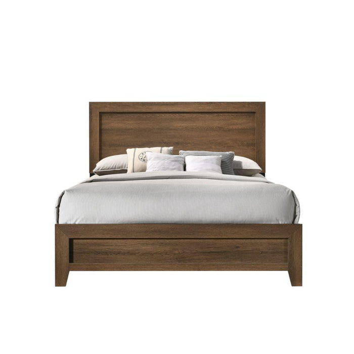 Miquell - Queen Bed - Brown, Light - 84" - FAMSA Furniture (TX)