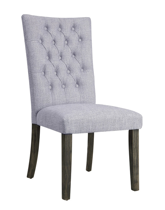 Merel Gray Linen & Gray Oak Side Chair - FAMSA Furniture (TX)