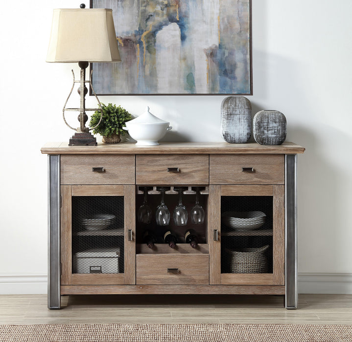 Nathaniel Maple Server - FAMSA Furniture (TX)