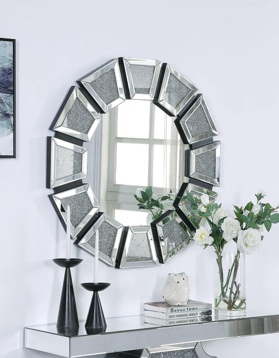 Nowles Mirrored & Faux Stones Wall Decor - FAMSA Furniture (TX)