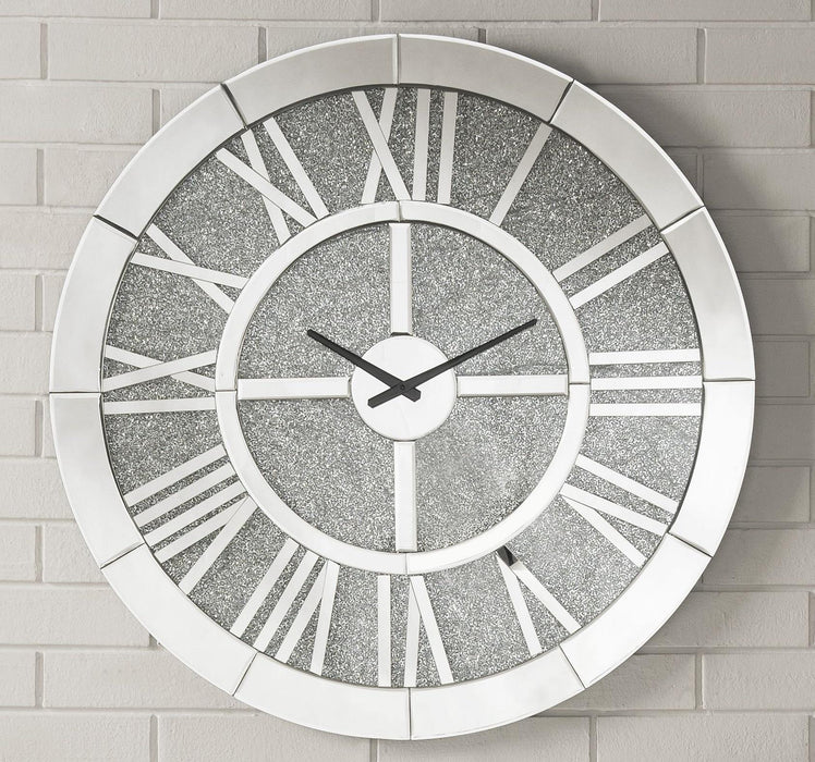 Nowles Mirrored Wall Clock - FAMSA Furniture (TX)