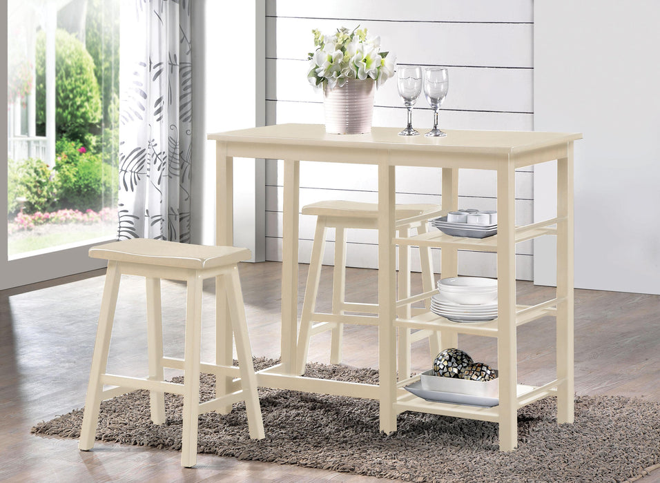 Nyssa Buttermilk Counter Height Set (3Pc Pk) - FAMSA Furniture (TX)