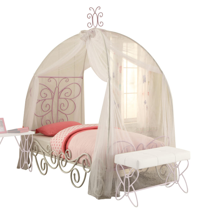 Priya II White & Light Purple Full Bed - FAMSA Furniture (TX)