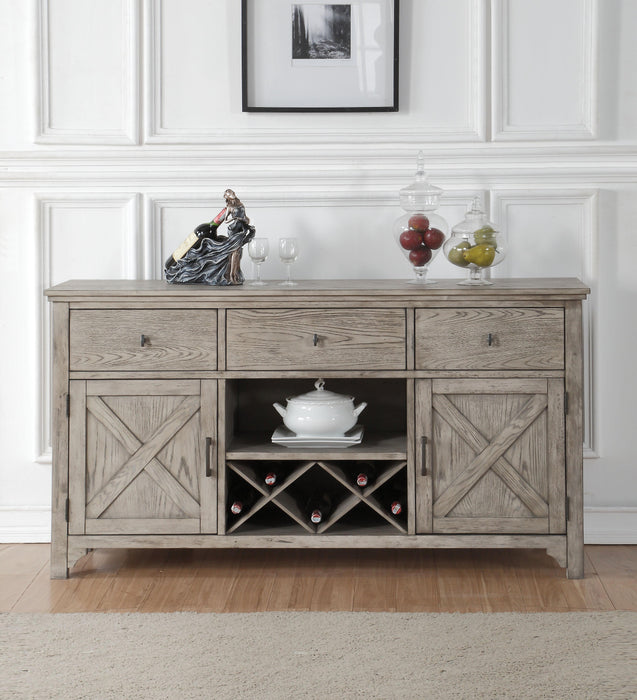 Rocky Gray Oak Server - FAMSA Furniture (TX)