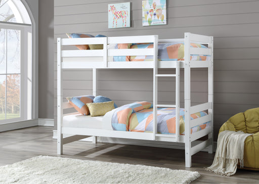 Ronnie White Bunk Bed (Twin/Twin) - FAMSA Furniture (TX)