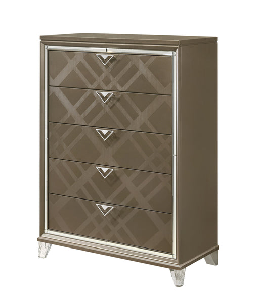 Skylar Dark Champagne Chest - FAMSA Furniture (TX)