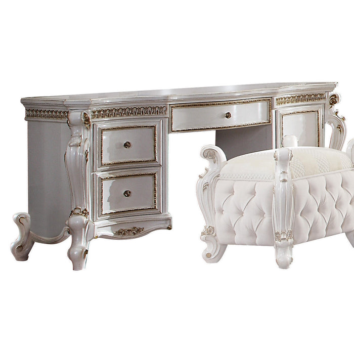Picardy Antique Pearl Vanity Desk - FAMSA Furniture (TX)