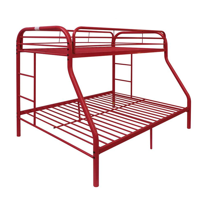 Tritan Red Bunk Bed (Twin/Full) - FAMSA Furniture (TX)