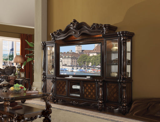Versailles Cherry Oak Entertainment Center (Side Piers & Bridge) - FAMSA Furniture (TX)