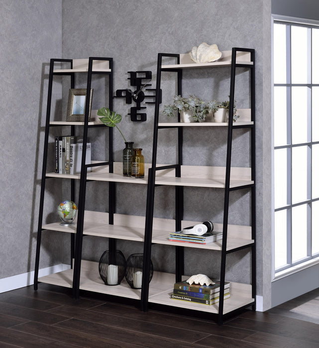 Wendral Natural & Black Bookshelf (3-Tier) - FAMSA Furniture (TX)