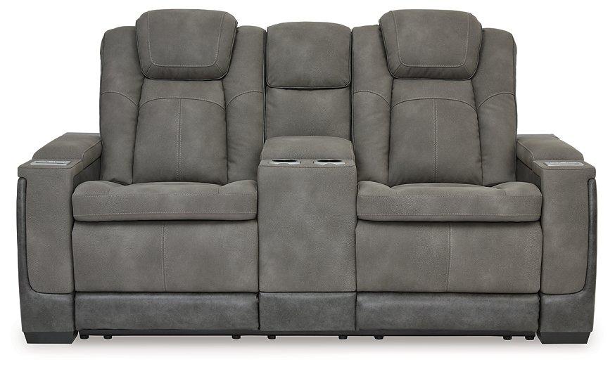 Next-Gen DuraPella Power Reclining Loveseat with Console - FAMSA Furniture (TX)