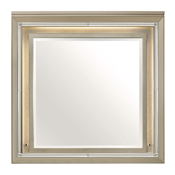 Loudon Mirror in Gold/Silver/Champagne - B1515-6 - FAMSA Furniture (TX)