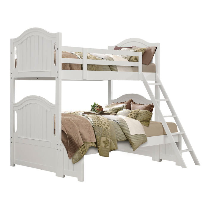 Clementine (4) Twin/Full Bunk Bed in White - B1799-1F* - FAMSA Furniture (TX)
