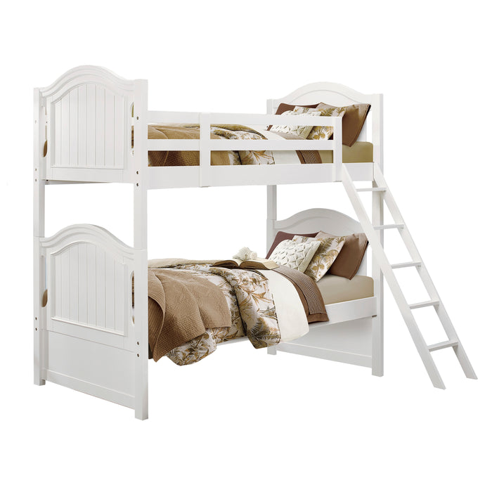 Clementine (3) Twin/Twin Bunk Bed in White - B1799-1* - FAMSA Furniture (TX)