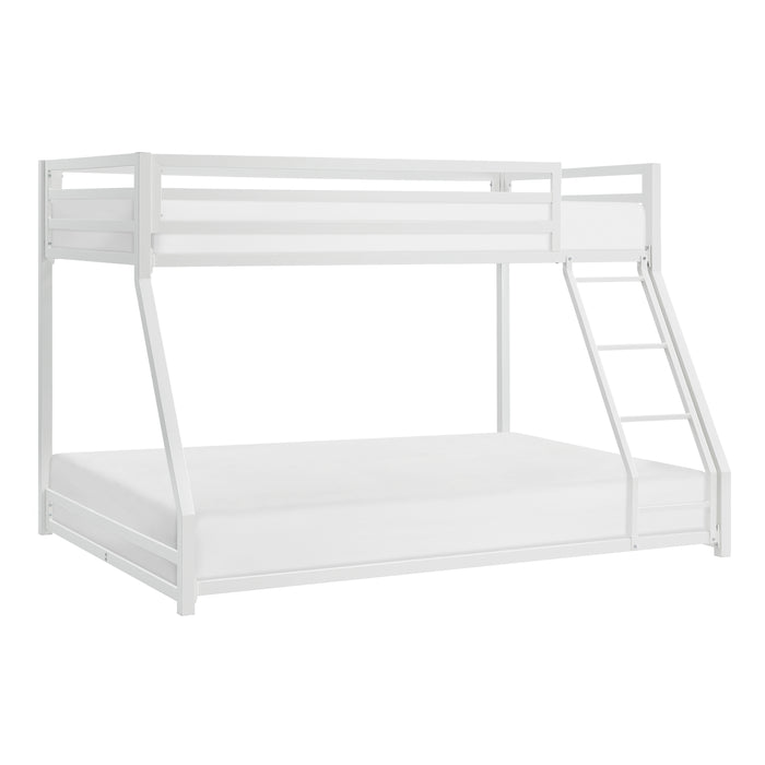 Jovie Twin/Full Bunk Bed in White - B2010WHTF-1 - FAMSA Furniture (TX)