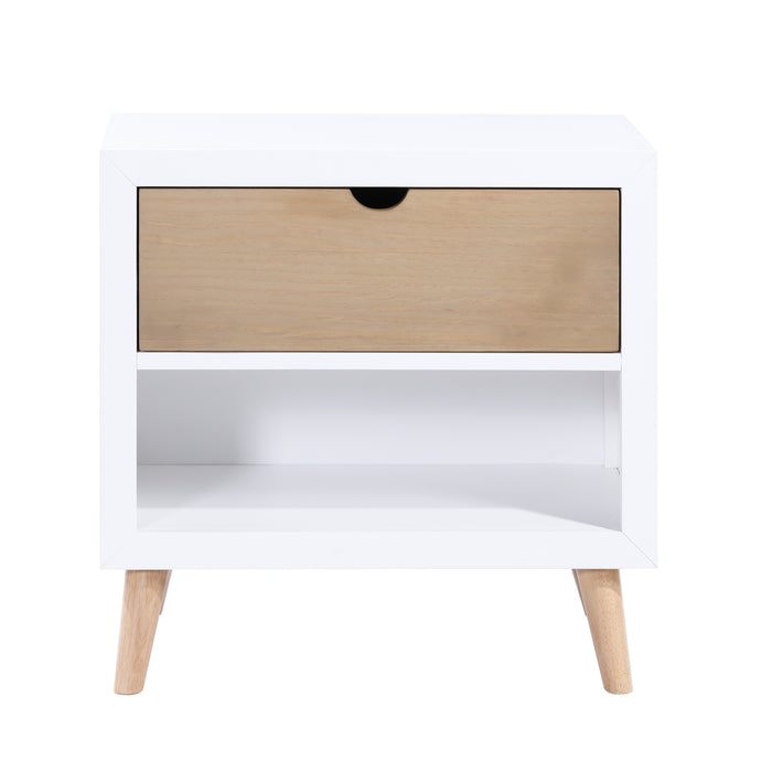 Asker Nightstand in Brown/White - B2012-4 - FAMSA Furniture (TX)