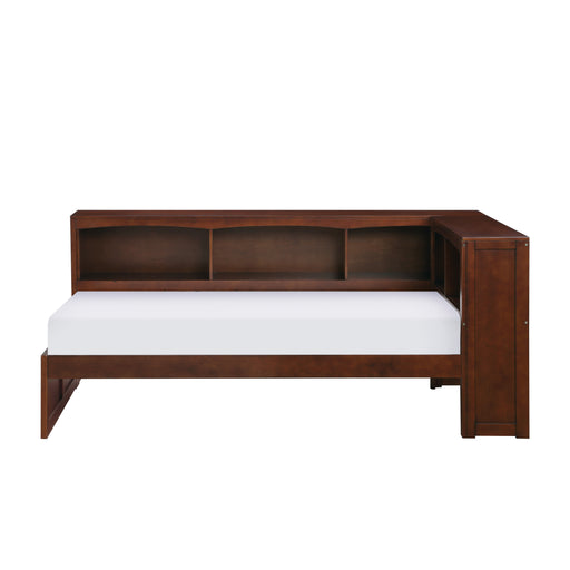 Rowe (3) Twin Bookcase Corner Bed in Cherry - B2013BCDC-1BC* - FAMSA Furniture (TX)