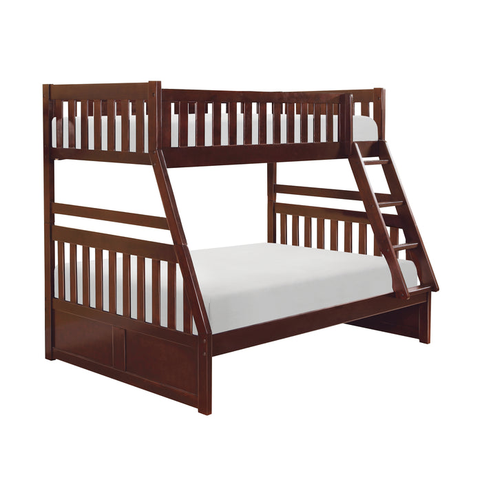 Rowe (3) Twin/Full Bunk Bed in Cherry - B2013TFDC-1* - FAMSA Furniture (TX)