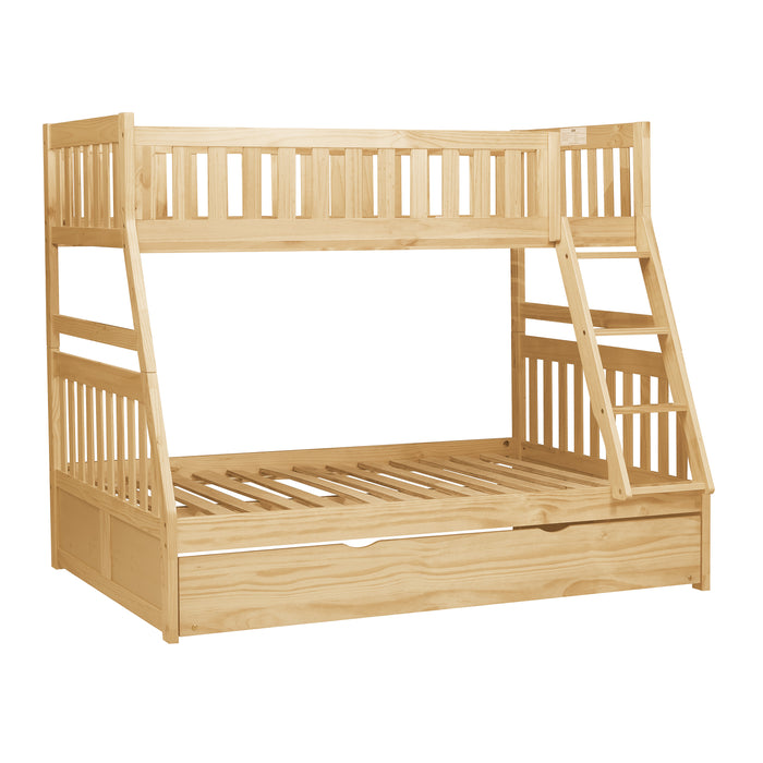 Bartly (4) Twin/Full Bunk Bed with Twin Trundle in Natural - B2043TF-1*R - FAMSA Furniture (TX)