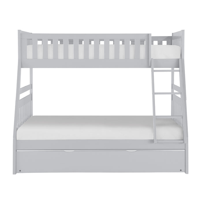 Orion (4) Twin/Full Bunk Bed with Twin Trundle in Gray - B2063TF-1*R - FAMSA Furniture (TX)