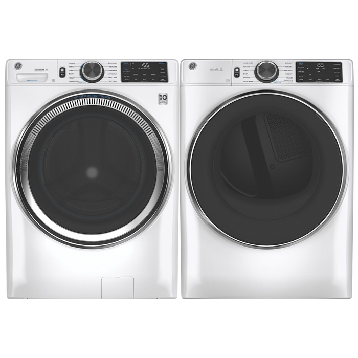 GE White Front Load Laundry Pair image