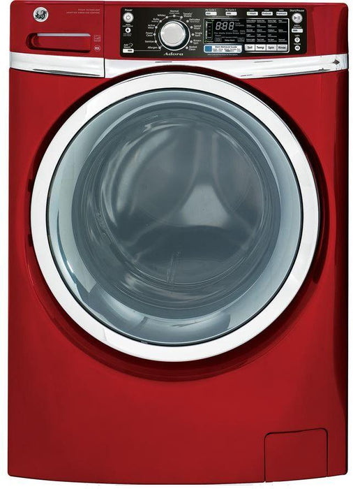 GE Front Load Washer-Ruby Red image